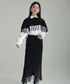 Fringe Knit Cape & Skirt Co-ord